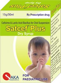 SATCEF PLUS DRY POWDER FOR ORAL SUSPENSION